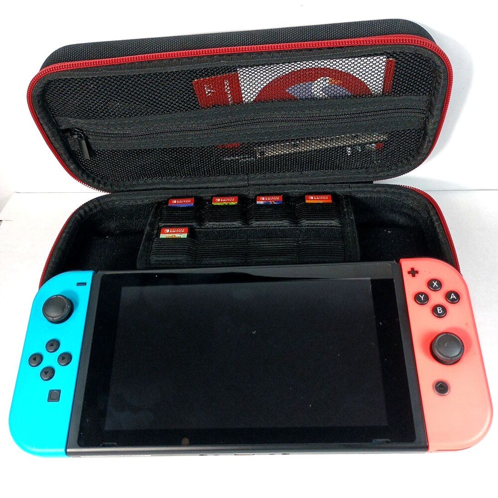 Nintendo Switch Bundle with 5 Games And Case, No Power Cord